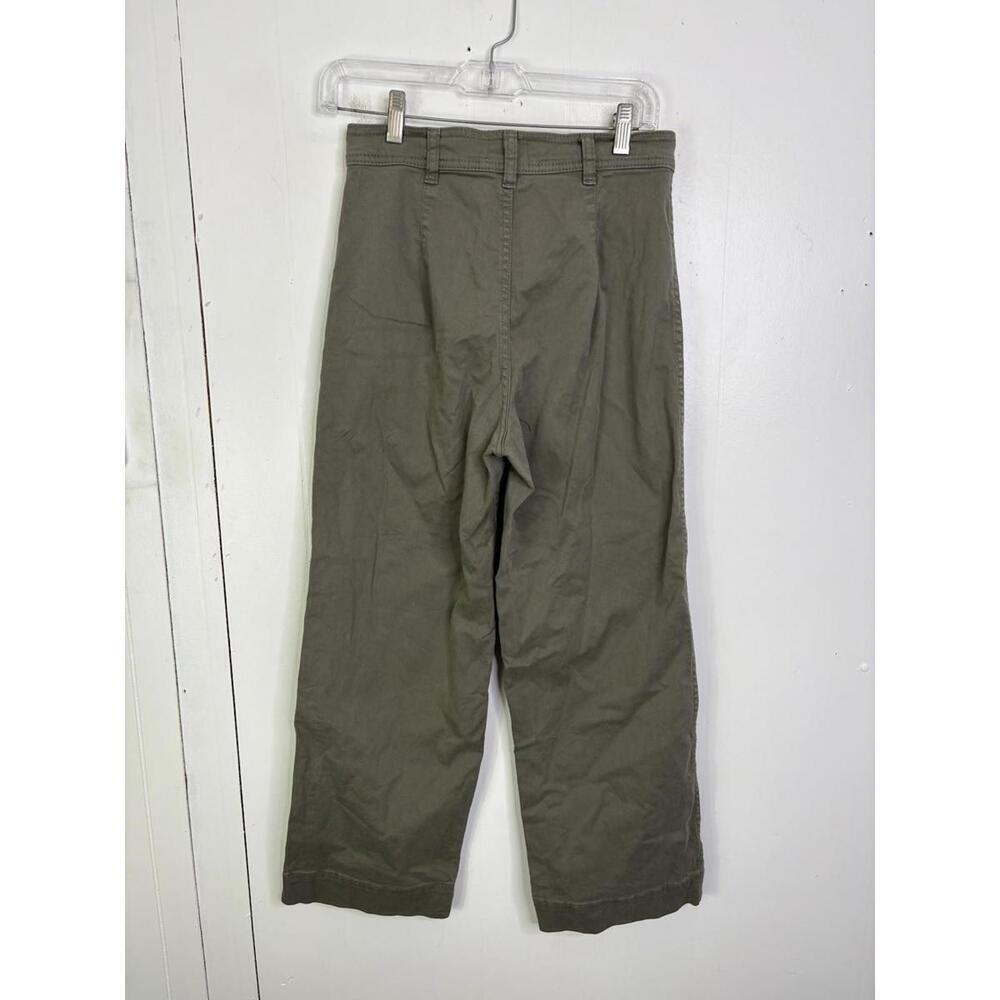 Marine Layer Pants Womens Size 4 Wide Leg Brigette High Waisted Olive Green - Picture 2 of 10